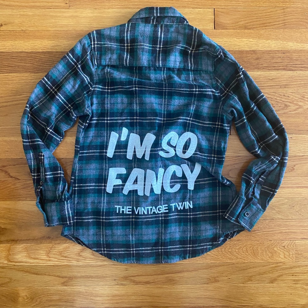 Vintage Twin Green Plaid Shirt